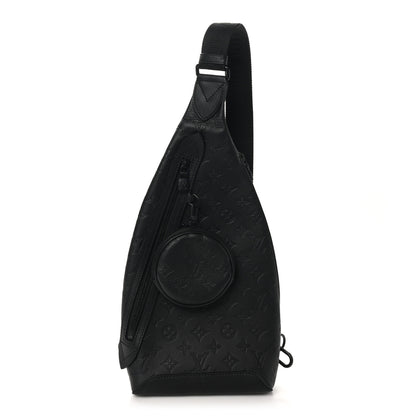 Louis Vuitton Calfskin Shadow Monogram Duo Slingbag Black 1 of 10