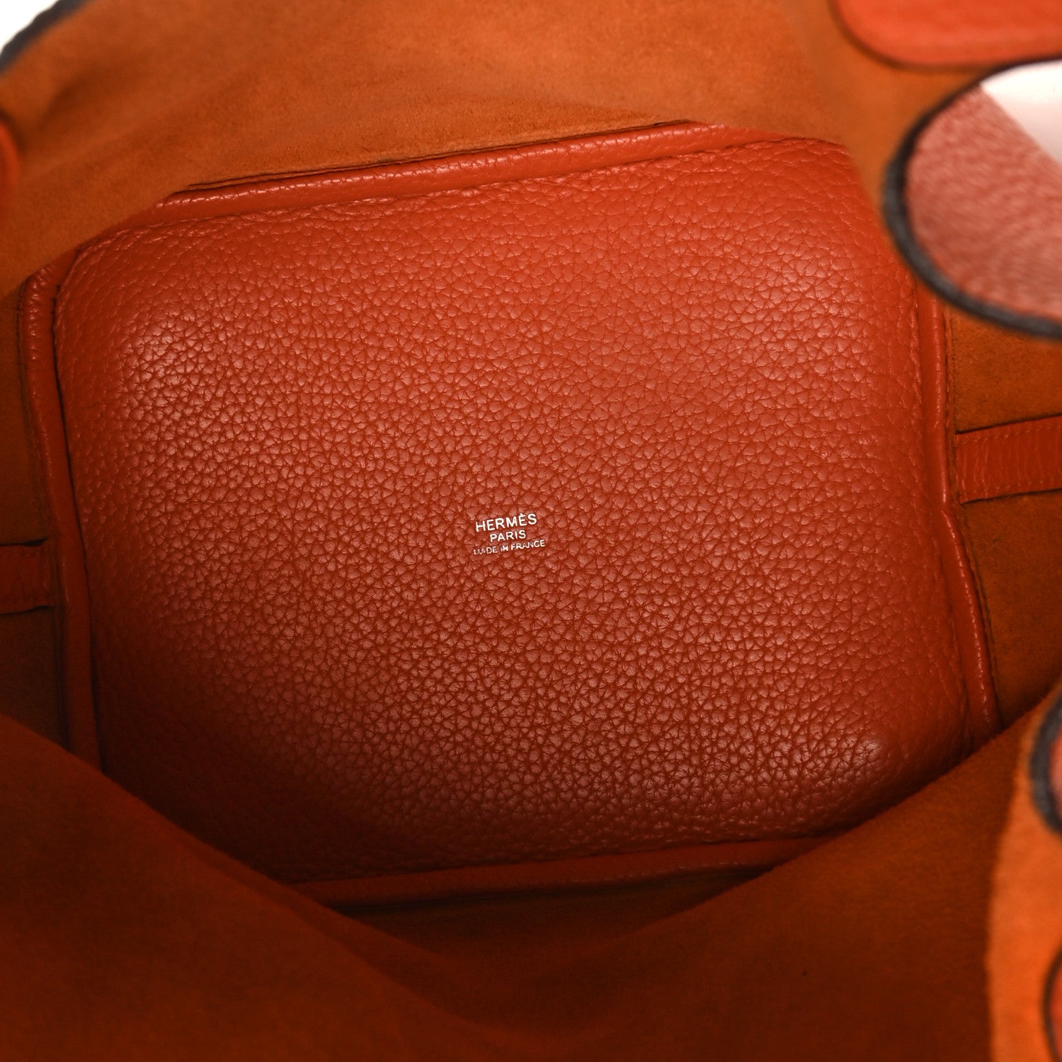 Hermes Taurillon Clemence Picotin Lock 22 MM Orange 5 of 10