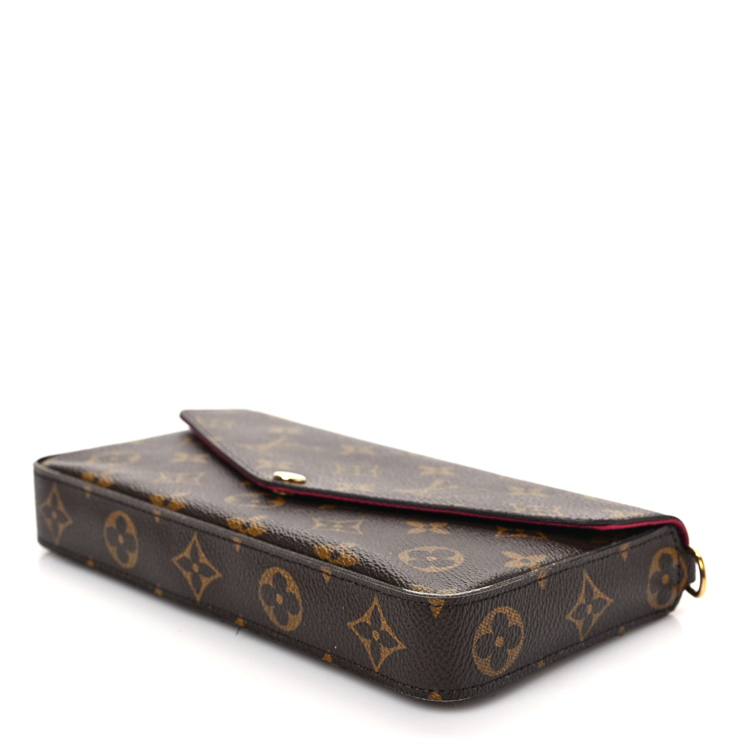 Louis Vuitton Monogram Pochette Felicie Chain Wallet Fuchsia 7 of 9