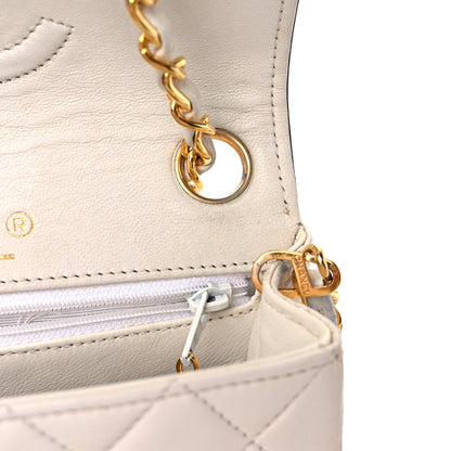 Chanel Lambskin Quilted Mini Square Flap White 14 of 17