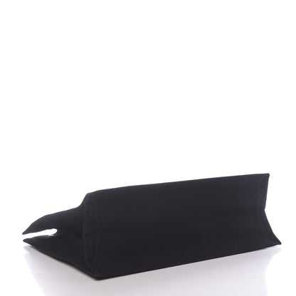 Saint Laurent Linen Calfskin Rive Gauche Tote Black 4 of 9