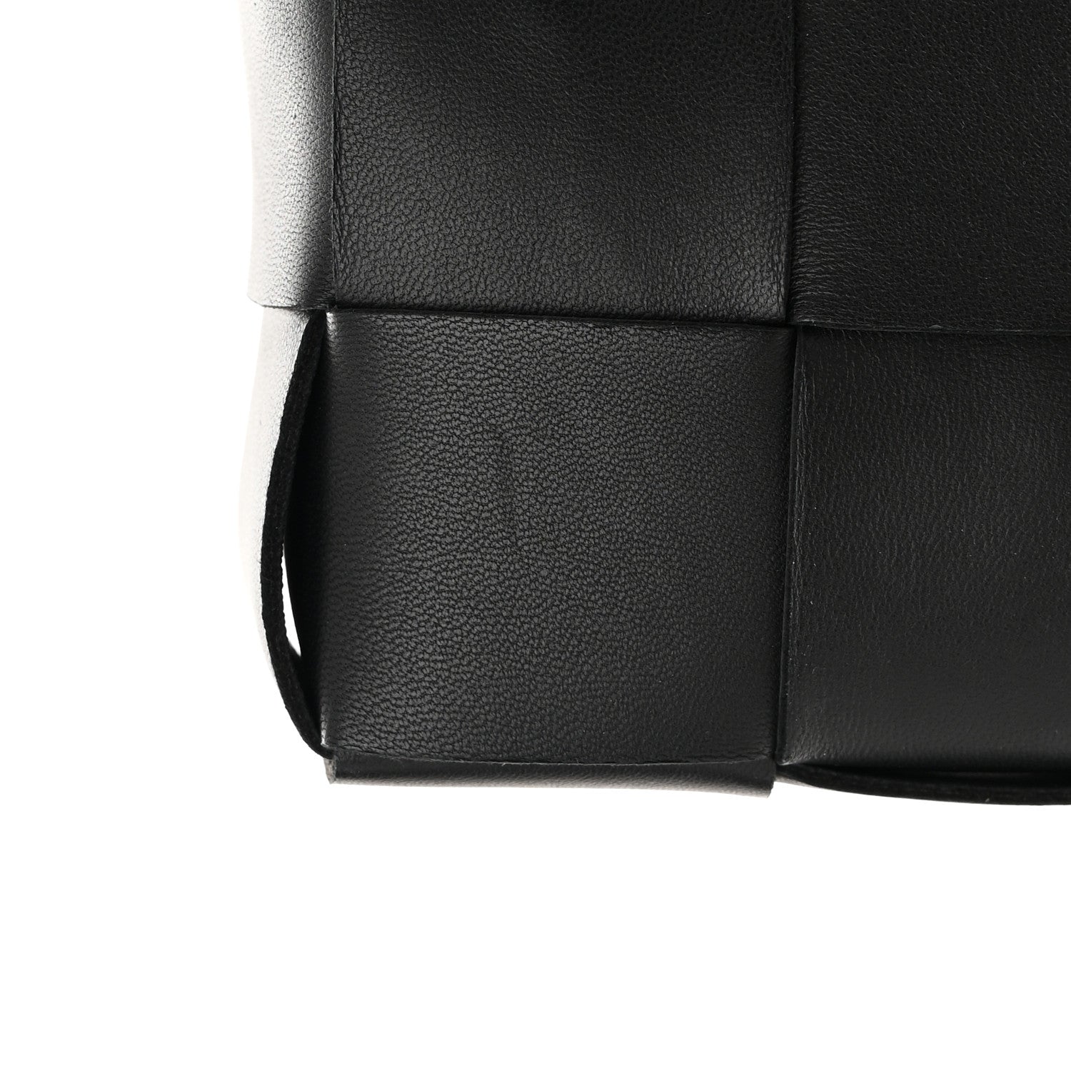 Bottega Veneta Lambskin Maxi Intrecciato Extra Mini Cassette Crossbody Bag Black 11 of 12