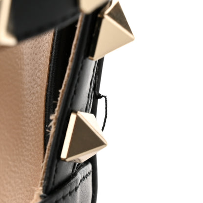 Valentino Garavani Pebbled Calfskin Rockstud Ankle Strap 100mm Pumps 39 Black 9 of 16