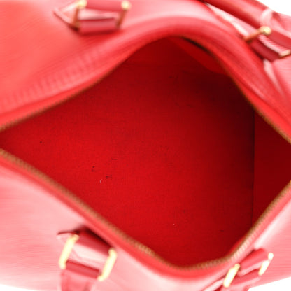 Louis Vuitton Epi Speedy 25 Rouge 5 of 9