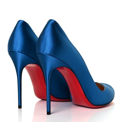 Christian Louboutin Satin Corneille 100 Pumps 40 Positano 4 of 8