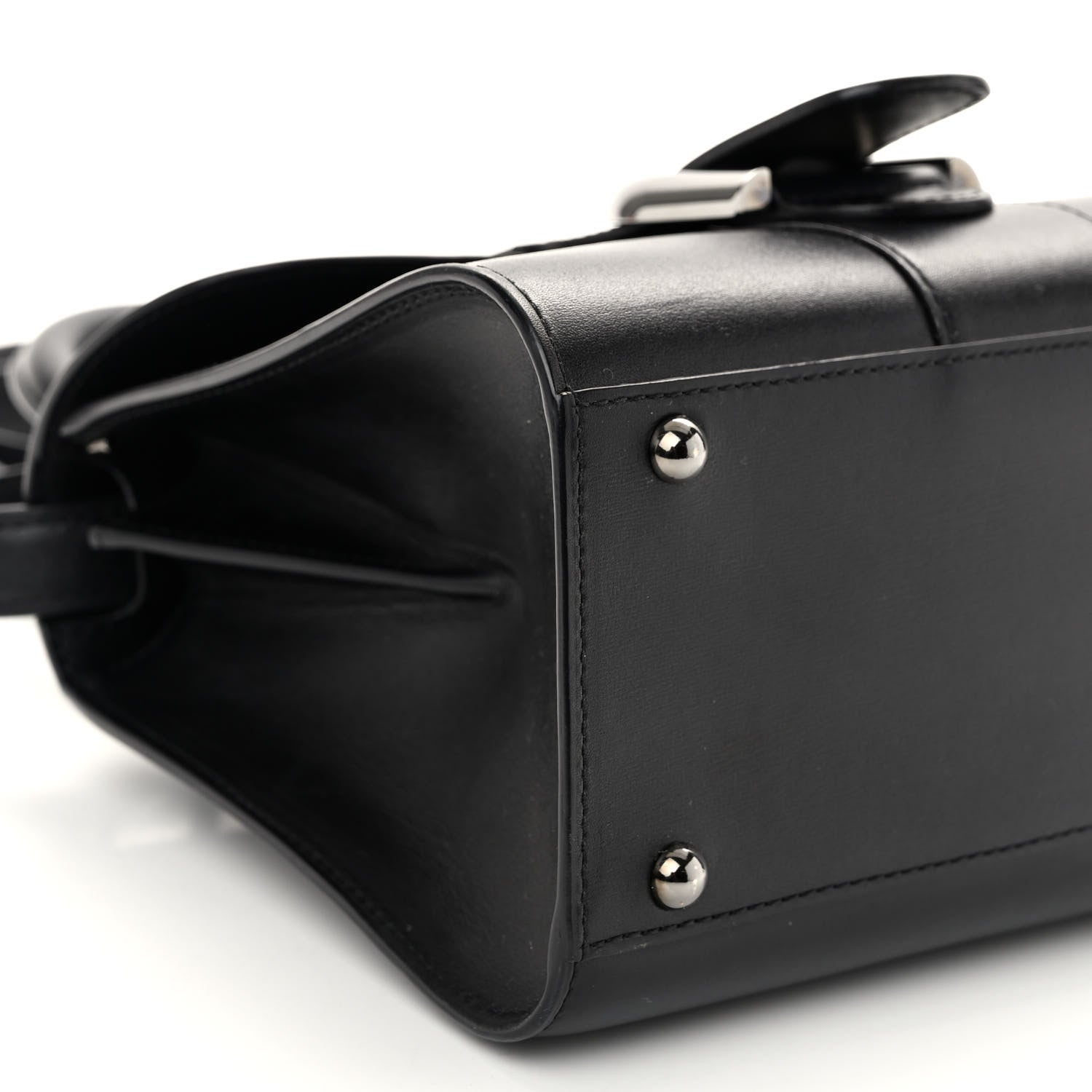 Delvaux Box Calfskin Mini Brillant Satchel Black 9 of 10