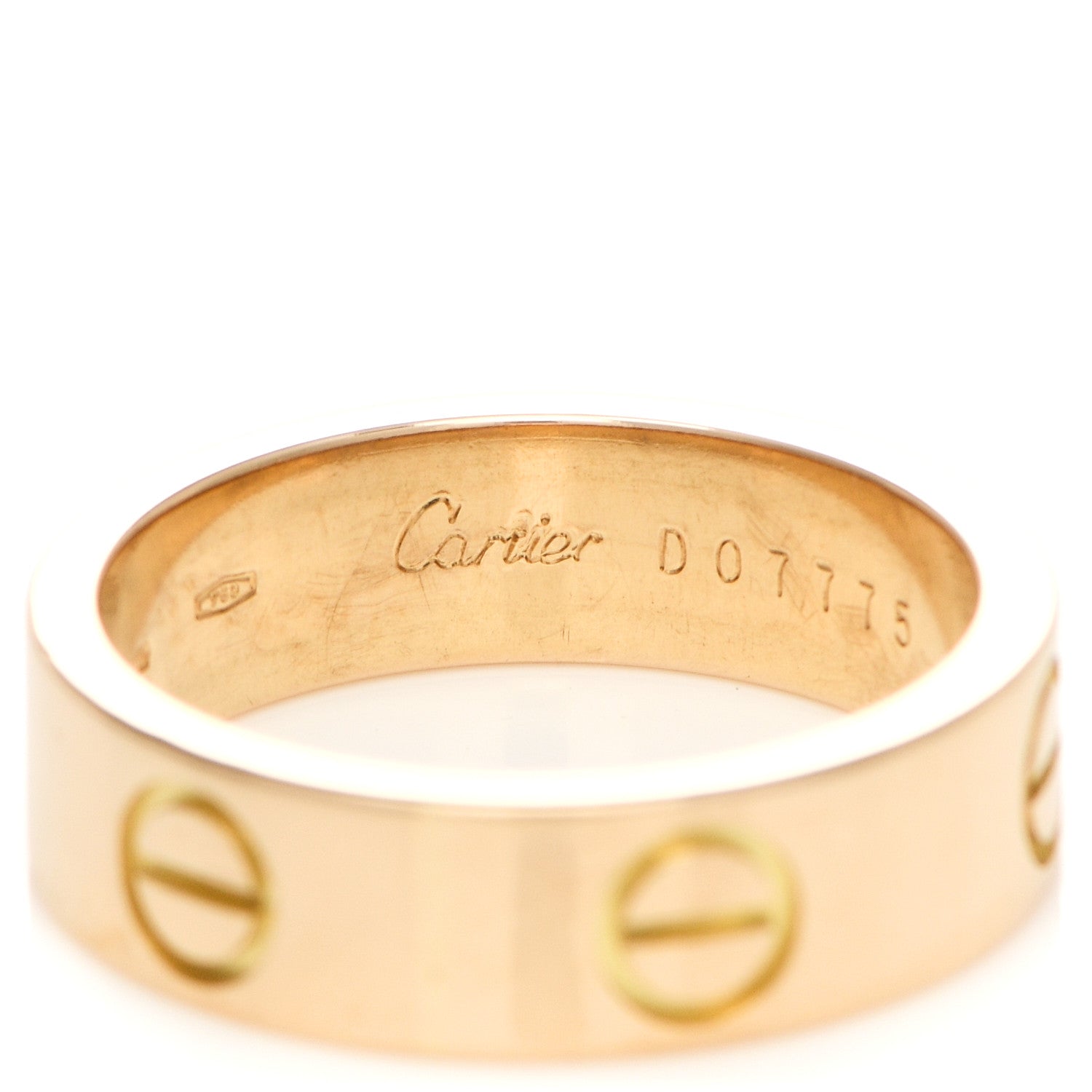 Cartier 18K Yellow Gold 5.5mm LOVE Ring 53 6.25 4 of 7