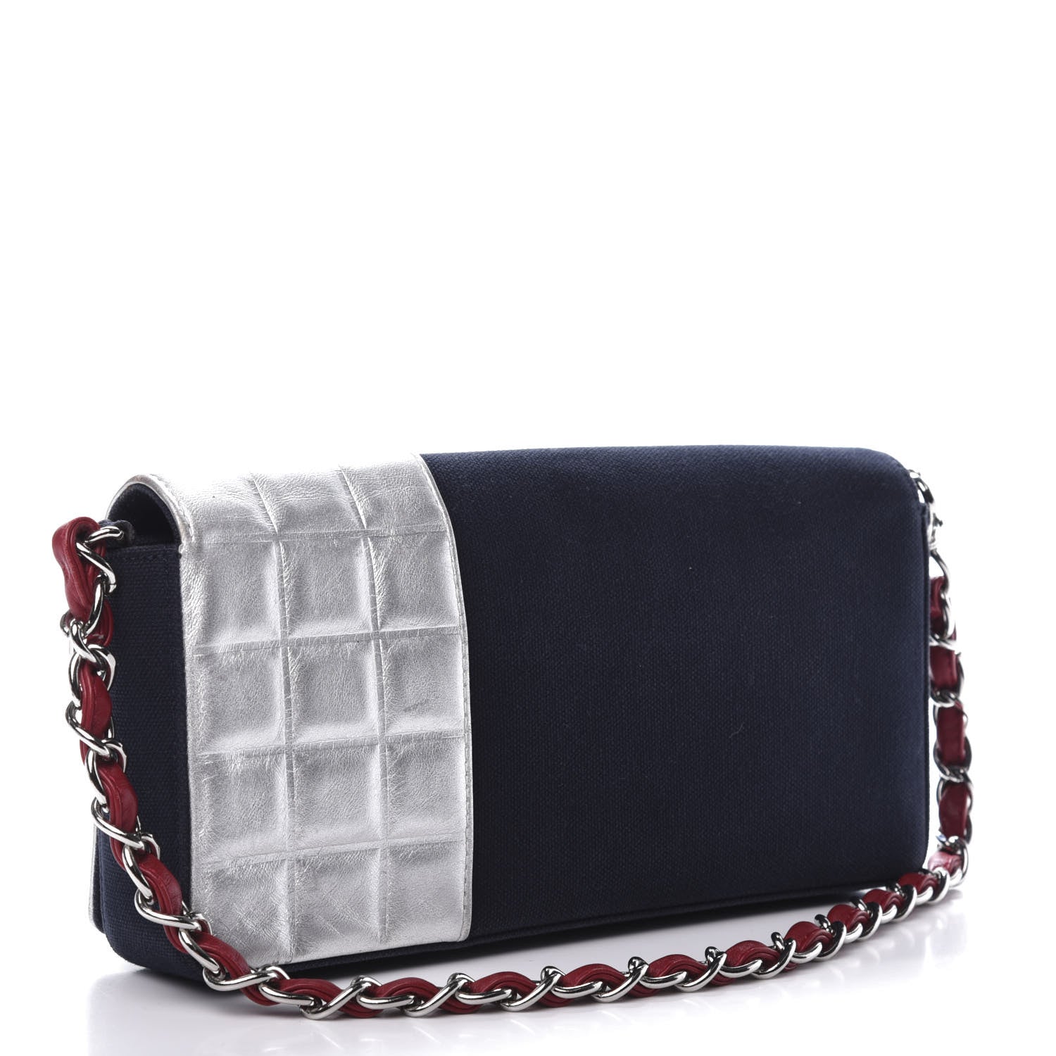 Chanel Metallic Lambskin Canvas CC N°5 Flap Black Silver 2 of 12