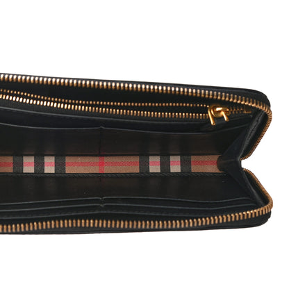 Burberry Vintage Check Elmore Zip Around Wallet Black 5 of 11