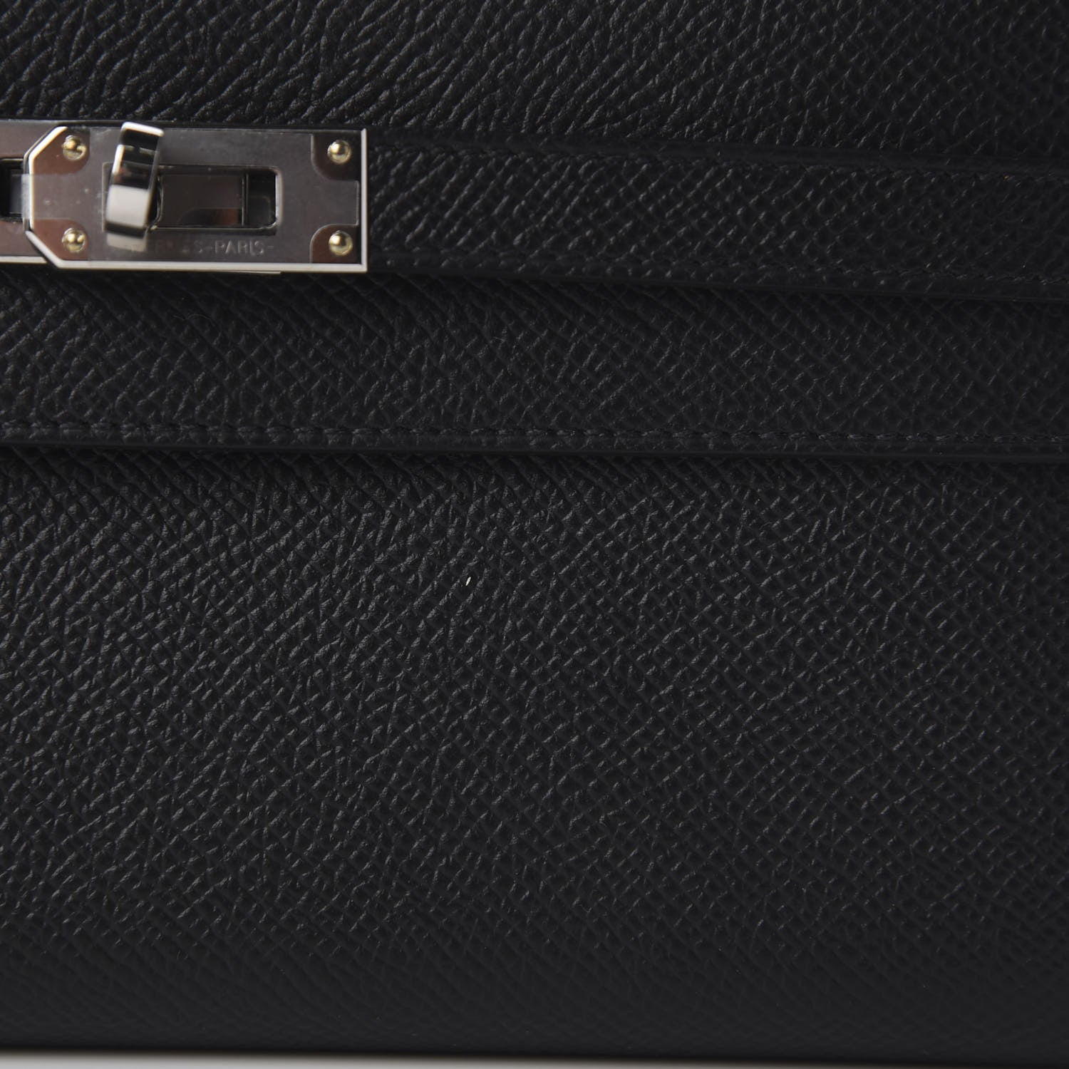 Hermes Epsom Kelly Longue Wallet Black 9 of 10