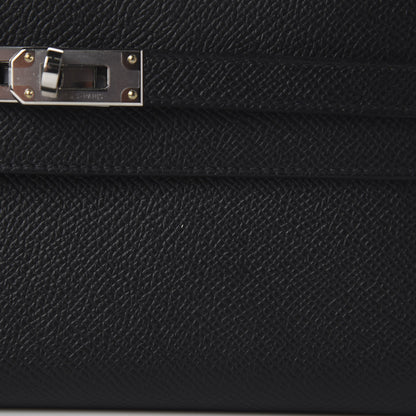 Hermes Epsom Kelly Longue Wallet Black 9 of 10