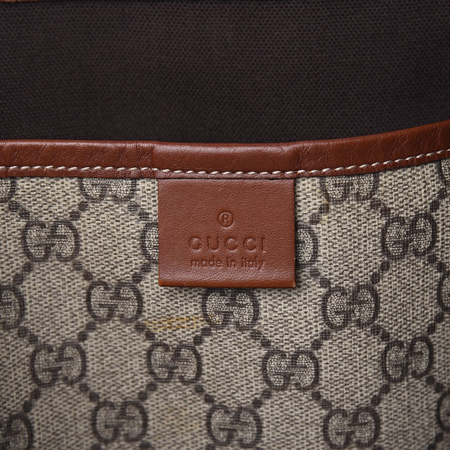 Gucci GG Plus Monogram Large Signature Web Loop Tote Brown 6 of 12