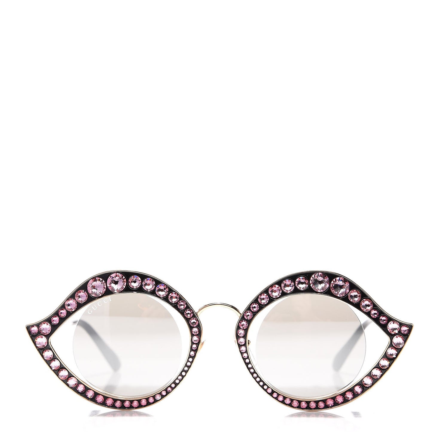 Metal Crystal Cat Eye Sunglasses GG0046S Light Pink