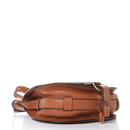Chloe Calfskin Mini Marcie Round Crossbody Bag Tan 4 of 9