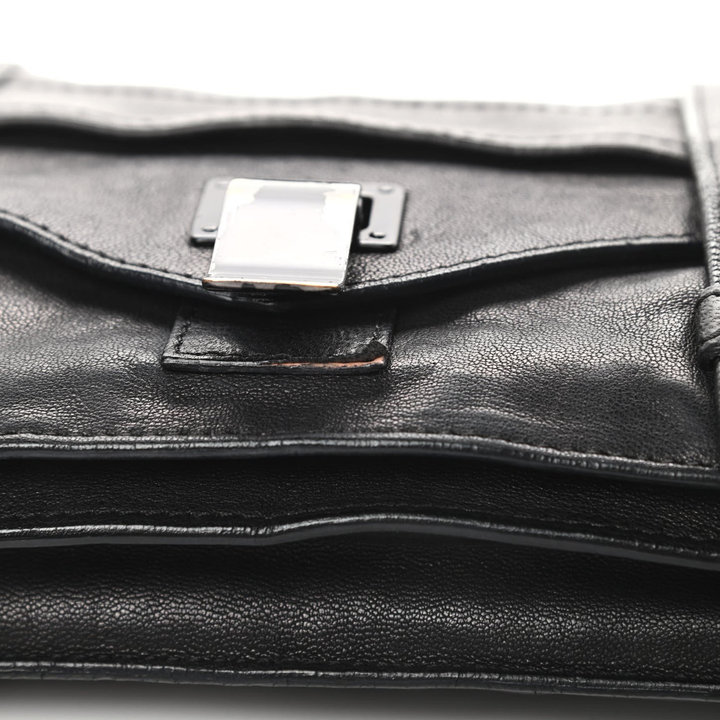 Lambskin PS1 Pochette Clutch Black