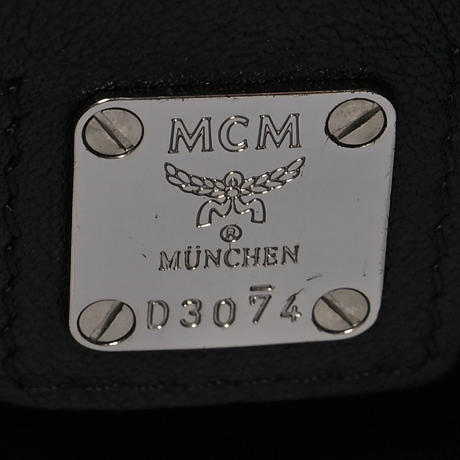 MCM Calfskin Ottomar Monogram Large Klara Hobo Black Red 6 of 13