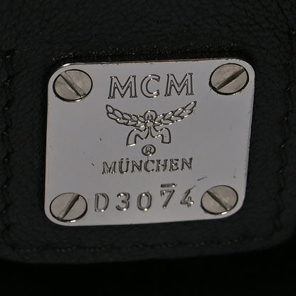 MCM Calfskin Ottomar Monogram Large Klara Hobo Black Red 6 of 13