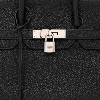 Hermes Taurillon Clemence Birkin 35 Black 11 of 13