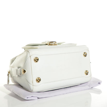 Jimmy Choo Textured Calfskin Tahula Satchel White 4 of 6