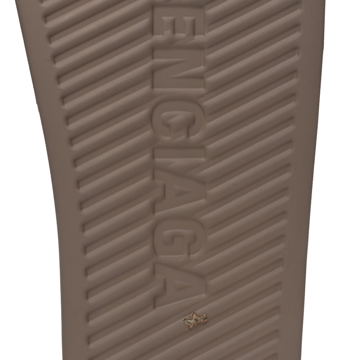 Balenciaga Rubber Allover Logo Mens Pool Slide Sandals 42 Dark Mink 7 of 9