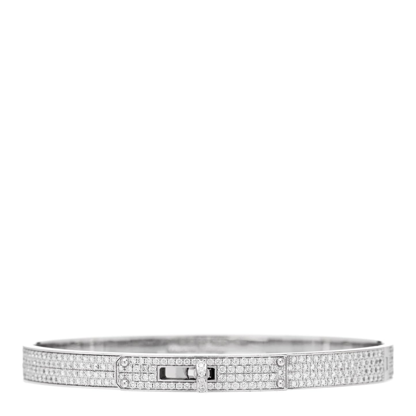 18K White Gold Diamond Kelly Full Pave Bracelet SH