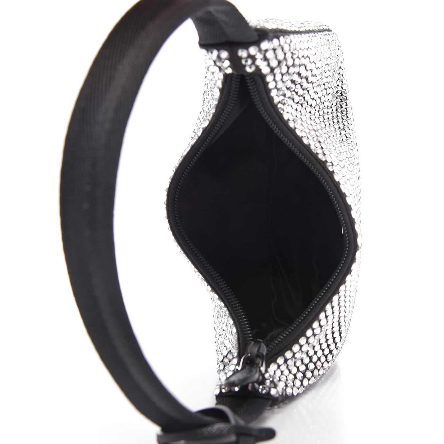 Satin Crystal Mini Re-Edition 2000 Bag Cristal