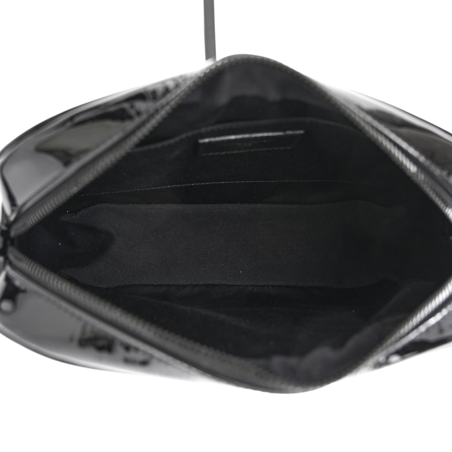 Saint Laurent Patent Calfskin Matelasse Monogram Lou Camera Bag Black 5 of 10