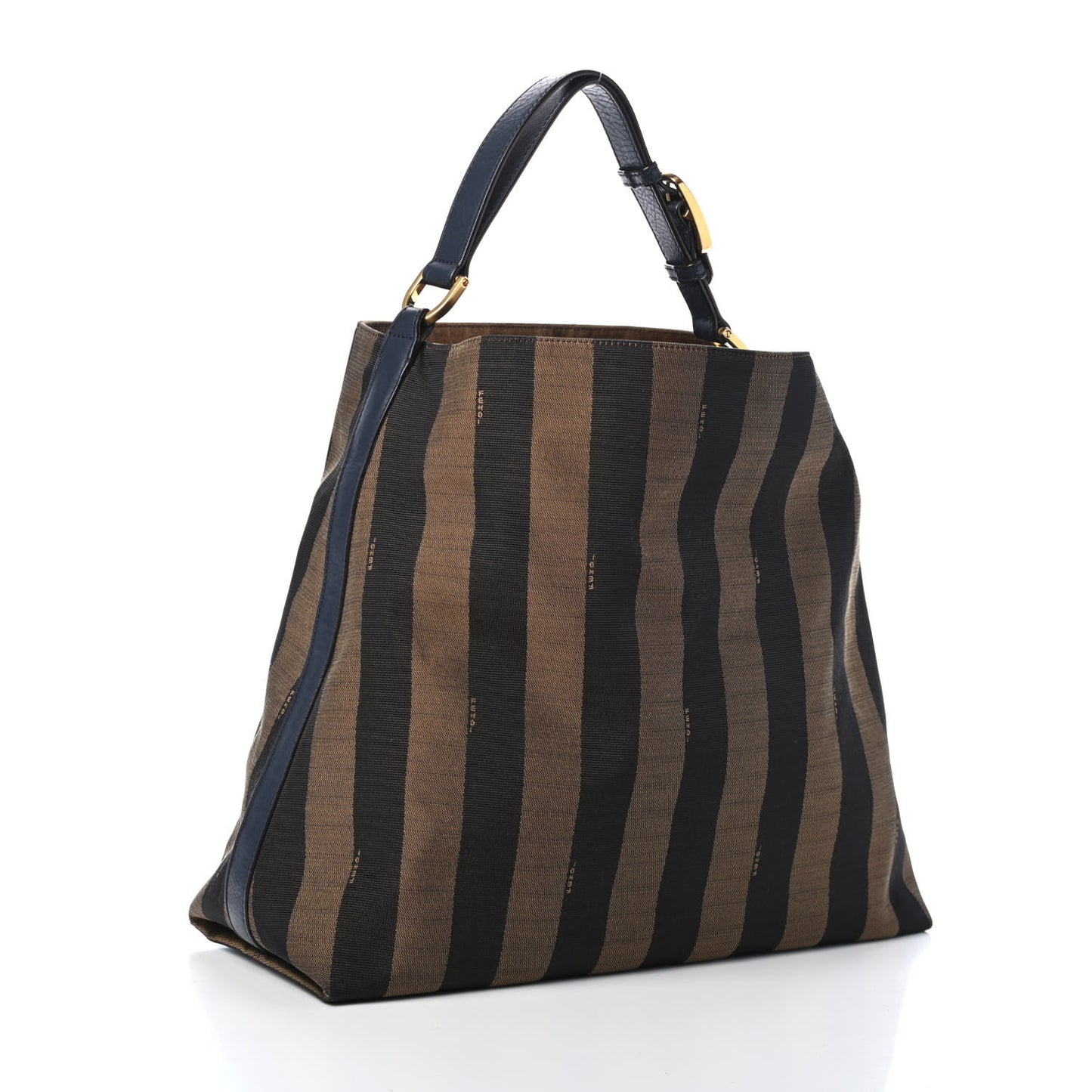 Pequin Vitello Large Hobo Tobacco Petrolio