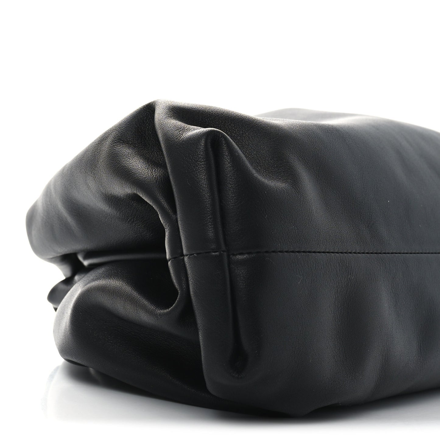 Smooth Butter Calf The Pouch Oversized Clutch Black