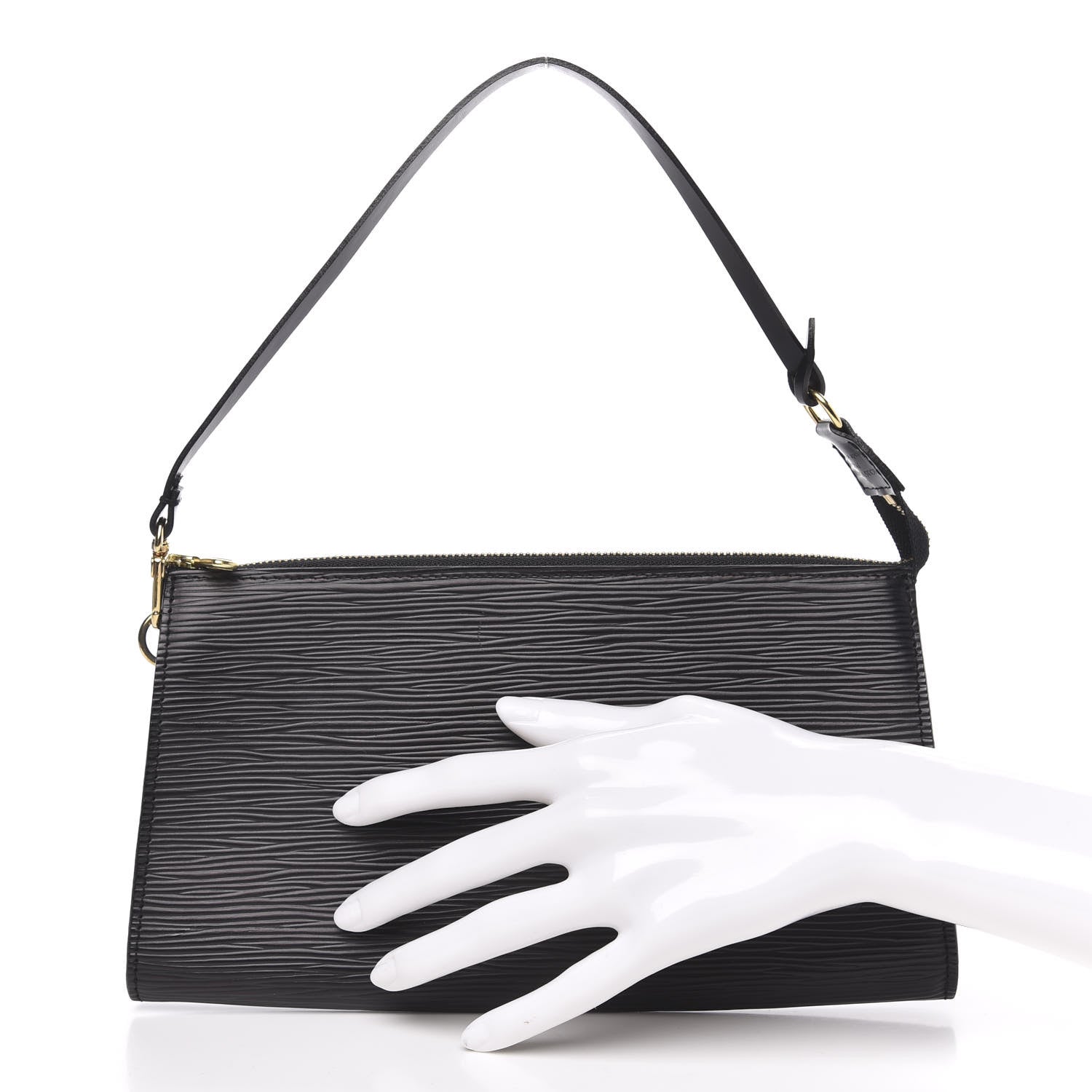 Louis Vuitton Epi Pochette Accessories 24 Black 2 of 8