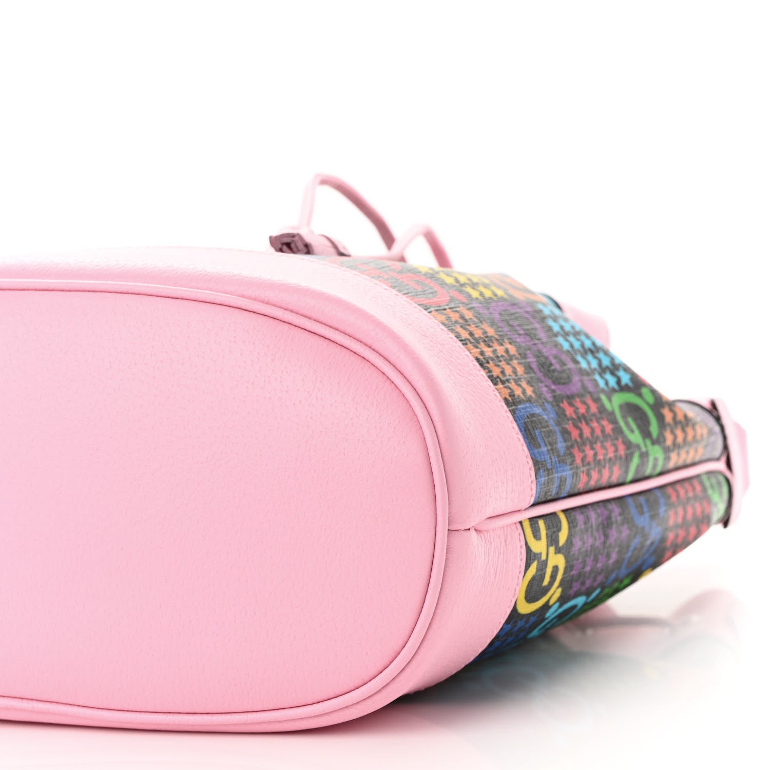 Gucci GG Supreme Monogram Psychedelic Bucket Bag Black Multicolor Sugar Pink 10 of 10