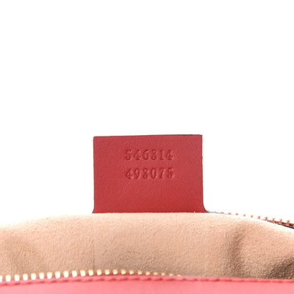 Gucci GG Supreme Monogram Blooms Small Boston Beige Blue Navy Hibiscus Red 9 of 10