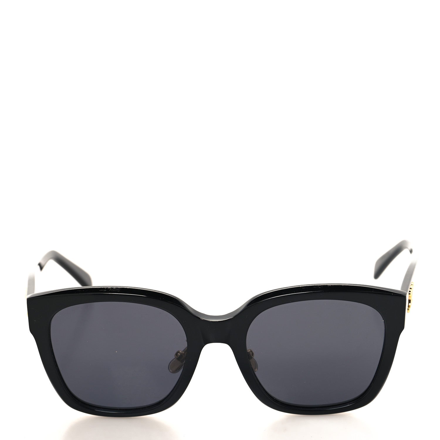 Celine Acetate Triomphe 01 Square Sunglasses CL 40222F Black 2 of 9
