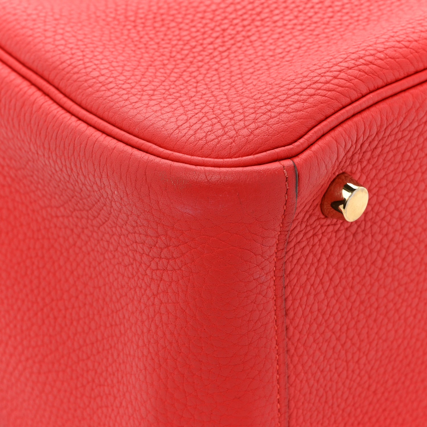 Hermes Taurillon Clemence Lindy 26 Rouge Tomate 11 of 16