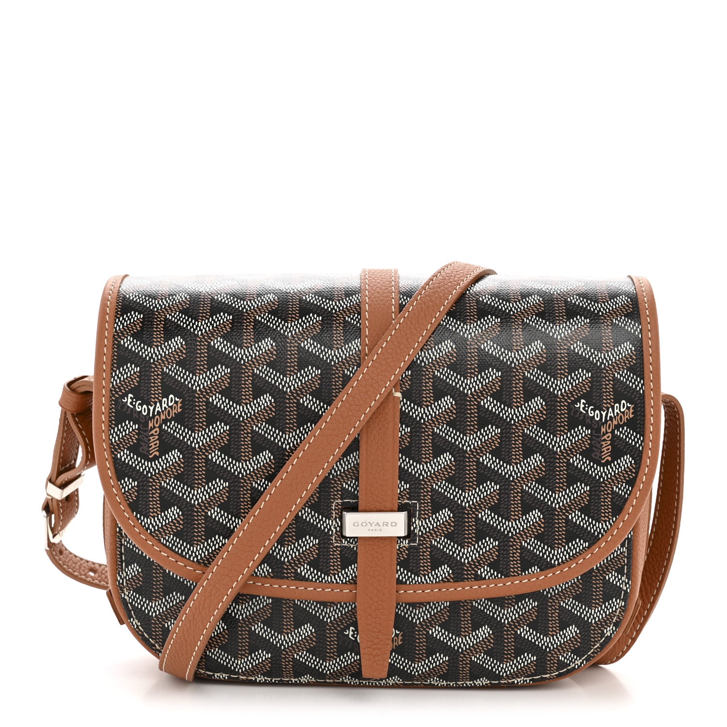 Goyard Goyardine Belvedere II PM Messenger Bag Black Gold 1 of 11