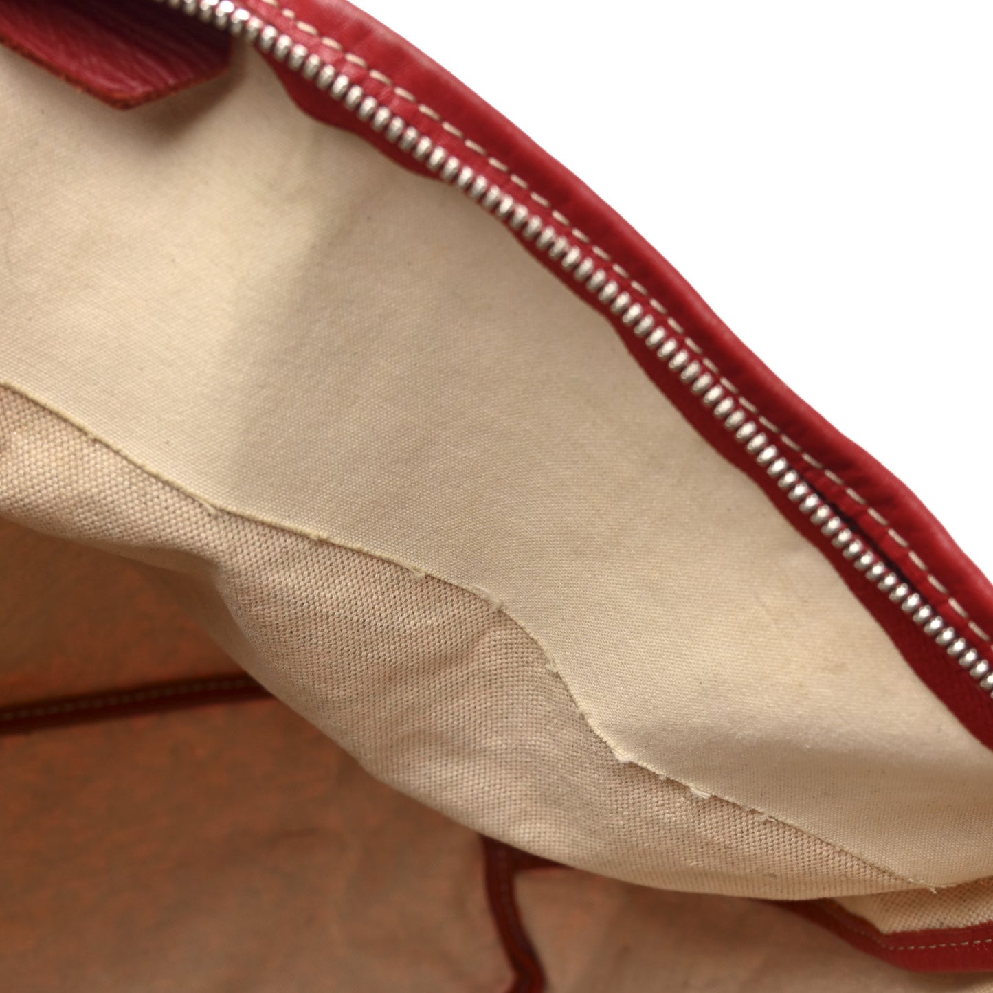 Goyardine Fidji Zip Hobo Red