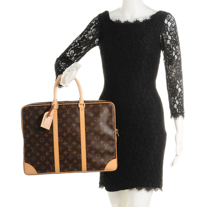 Louis Vuitton Monogram Porte-Documents Voyage Briefcase 2 of 7