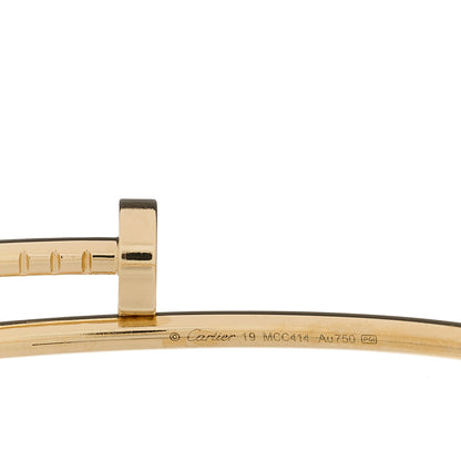 Cartier 18K Yellow Gold Small Juste Un Clou Bracelet 19 3 of 3