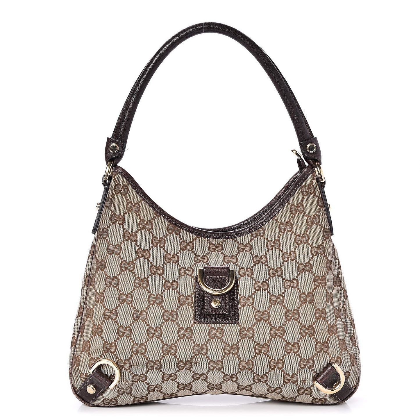 Monogram Medium Abbey D Ring Hobo Brown