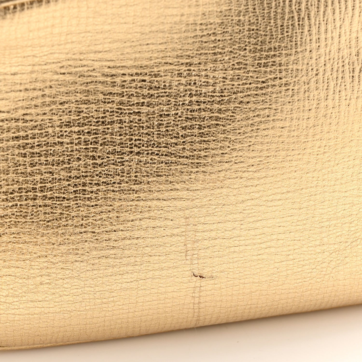 Salvatore Ferragamo Metallic Calfskin City Goncho Crossbody Camera Bag Gold 11 of 11