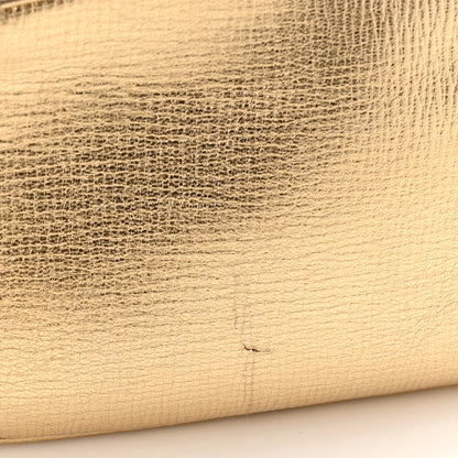 Salvatore Ferragamo Metallic Calfskin City Goncho Crossbody Camera Bag Gold 11 of 11