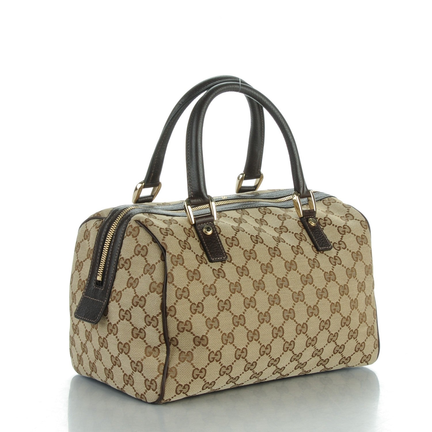 Gucci Monogram Medium Abbey Boston Dark Brown 3 of 9