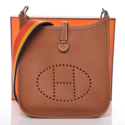 Hermes Taurillon Clemence Amazone Evelyne TPM Gold 12 of 12