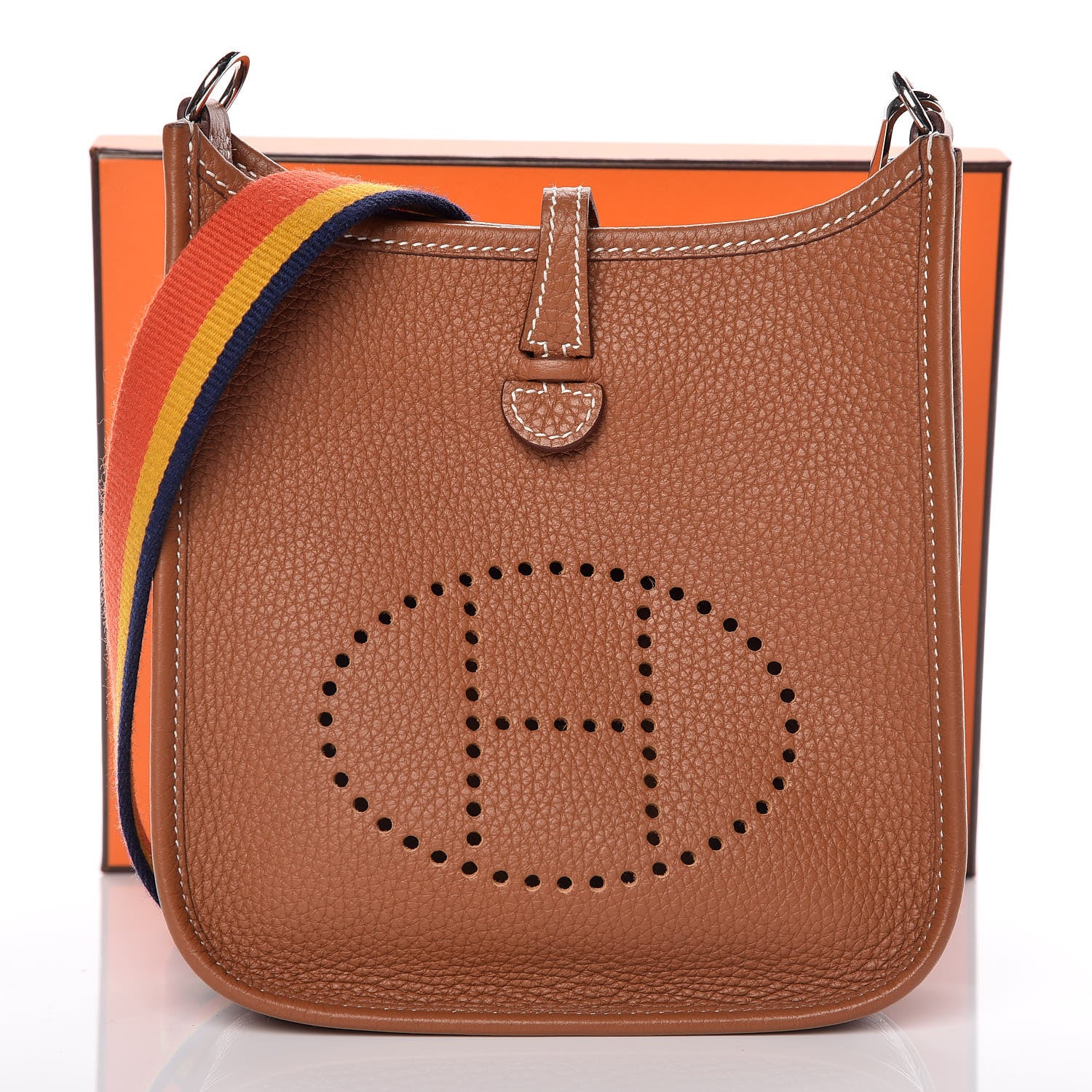 Hermes Taurillon Clemence Amazone Evelyne TPM Gold 12 of 12