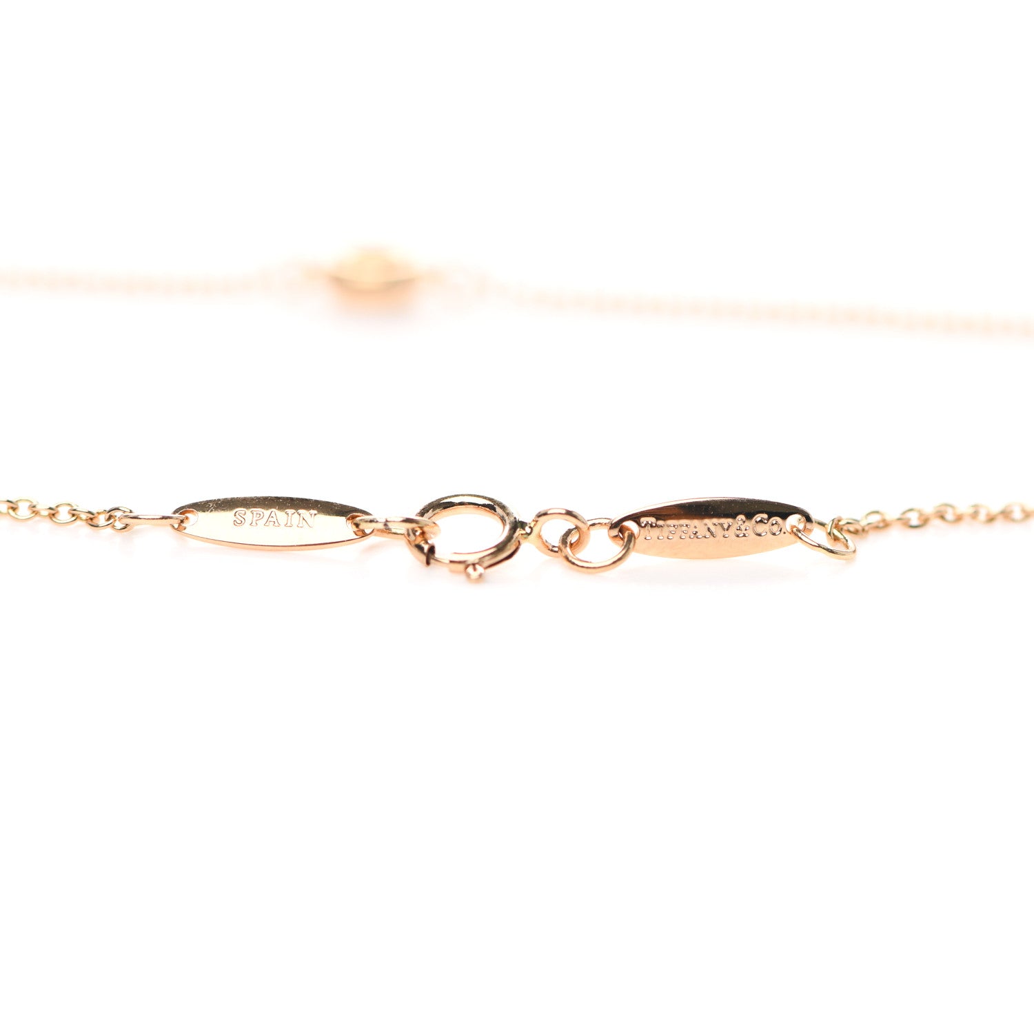 Tiffany 18K Rose Gold Diamond .08ct Elsa Peretti Diamonds by the Yard Bracelet 4 of 5