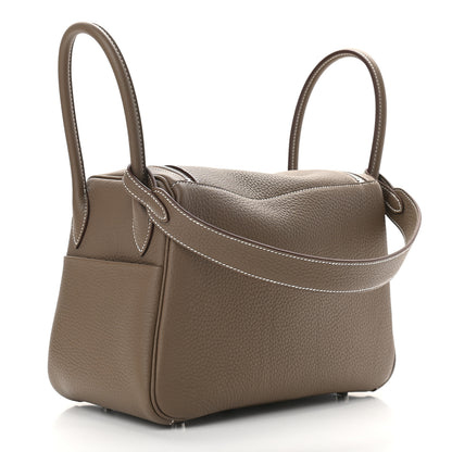 Hermes Taurillon Clemence Lindy 26 Etoupe 3 of 8