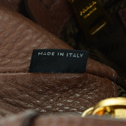 Prada Vitello Daino Tote Palissandro 7 of 9