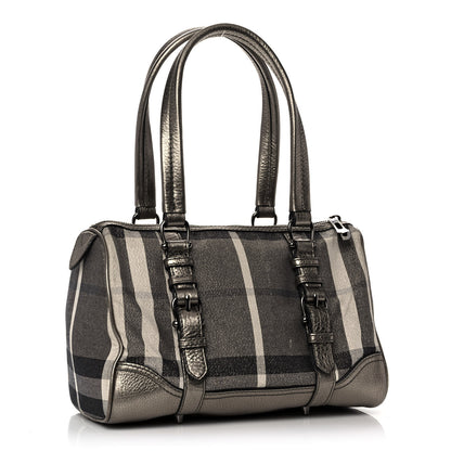 Burberry Metallic Shimmer Check Medium Alchester Bowling Bag 3 of 12
