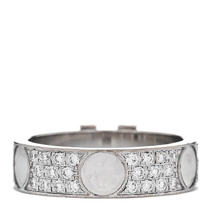 Louis Vuitton 18K White Gold Diamond Empreinte Pave Ring 50 5.25 3 of 5