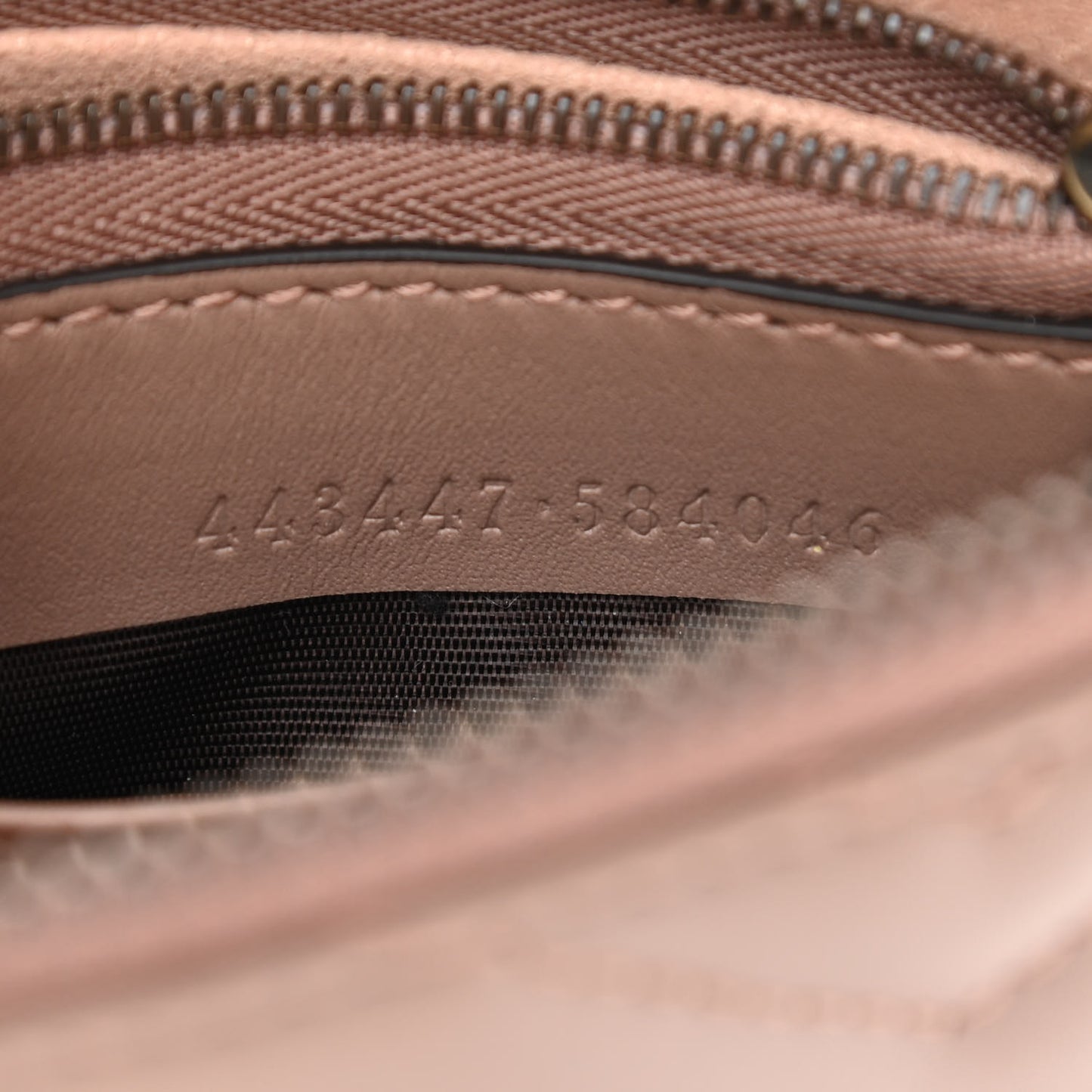 Calfskin Matelasse Mini GG Marmont Chain Bag Porcelain Rose
